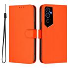 For Tecno Pova Neo 2 Skin Feel Solid Color Leather Phone Case with Lanyard(Orange) - 2
