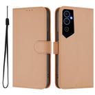 For Tecno Pova Neo 2 Skin Feel Solid Color Leather Phone Case with Lanyard(Nude) - 2