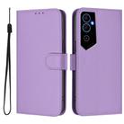 For Tecno Pova Neo 2 Skin Feel Solid Color Leather Phone Case with Lanyard(Lavender Purple) - 2