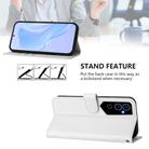 For Tecno Pova Neo 2 Skin Feel Solid Color Leather Phone Case with Lanyard(White) - 3