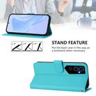 For Tecno Pova Neo 2 Skin Feel Solid Color Leather Phone Case with Lanyard(Lake Blue) - 3