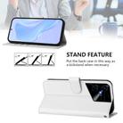 For Tecno Pova Neo 3 Skin Feel Solid Color Leather Phone Case with Lanyard(White) - 3