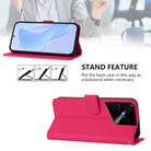 For Tecno Pova Neo 3 Skin Feel Solid Color Leather Phone Case with Lanyard(Rose Red) - 3