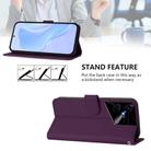 For Tecno Pova Neo 3 Skin Feel Solid Color Leather Phone Case with Lanyard(Violet) - 3
