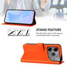 For Tecno Spark 6 Go / Go 2021 Skin Feel Solid Color Leather Phone Case with Lanyard(Orange) - 3