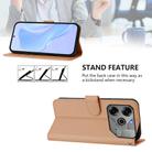 For Tecno Spark 6 Go / Go 2021 Skin Feel Solid Color Leather Phone Case with Lanyard(Nude) - 3
