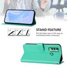 For Tecno Spark 7P Skin Feel Solid Color Leather Phone Case with Lanyard(Green) - 3