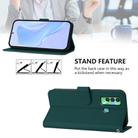 For Tecno Spark 7P Skin Feel Solid Color Leather Phone Case with Lanyard(Dark Green) - 3