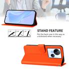 For Tecno Spark 10 5G Skin Feel Solid Color Leather Phone Case with Lanyard(Orange) - 3