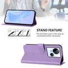 For Tecno Spark 10 5G Skin Feel Solid Color Leather Phone Case with Lanyard(Lavender Purple) - 3
