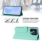 For Tecno Spark 10 Pro 4G Skin Feel Solid Color Leather Phone Case with Lanyard(Mint Green) - 3
