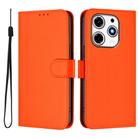 For Tecno Spark 10 Pro Magic Skin Feel Solid Color Leather Phone Case with Lanyard(Orange) - 2