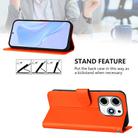 For Tecno Spark 10 Pro Magic Skin Feel Solid Color Leather Phone Case with Lanyard(Orange) - 3