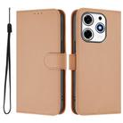 For Tecno Spark 10 Pro Magic Skin Feel Solid Color Leather Phone Case with Lanyard(Nude) - 2