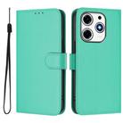 For Tecno Spark 10 Pro Magic Skin Feel Solid Color Leather Phone Case with Lanyard(Green) - 2