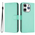For Tecno Spark 10 Pro Magic Skin Feel Solid Color Leather Phone Case with Lanyard(Mint Green) - 2