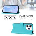 For Tecno Spark 10 Pro Magic Skin Feel Solid Color Leather Phone Case with Lanyard(Lake Blue) - 3
