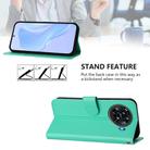 For Tecno Spark 20 Pro+ 4G Skin Feel Solid Color Leather Phone Case with Lanyard(Green) - 3