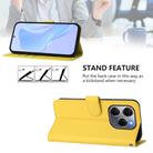 For Tecno Spark 20 Pro 5G Skin Feel Solid Color Leather Phone Case with Lanyard(Lemon Yellow) - 3