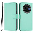 For Tecno Spark 30C Skin Feel Solid Color Leather Phone Case with Lanyard(Mint Green) - 2
