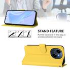 For Tecno Spark Go 1 Skin Feel Solid Color Leather Phone Case with Lanyard(Lemon Yellow) - 3