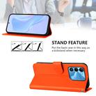 For Tecno Spark Go 2022 / 8C Skin Feel Solid Color Leather Phone Case with Lanyard(Orange) - 3