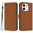 For Tecno Spark 30 5G / Pova 6 Neo 5G Skin Feel Solid Color Leather Phone Case with Lanyard(Brown) - 2
