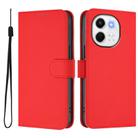 For Tecno Spark 30 5G / Pova 6 Neo 5G Skin Feel Solid Color Leather Phone Case with Lanyard(Red) - 2