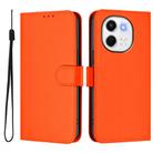 For Tecno Spark 30 5G / Pova 6 Neo 5G Skin Feel Solid Color Leather Phone Case with Lanyard(Orange) - 2