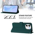 For Tecno Spark 30 5G / Pova 6 Neo 5G Skin Feel Solid Color Leather Phone Case with Lanyard(Dark Green) - 3