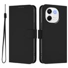 For Tecno Spark 30 5G / Pova 6 Neo 5G Skin Feel Solid Color Leather Phone Case with Lanyard(Black) - 2