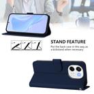 For Tecno Spark 30 5G / Pova 6 Neo 5G Skin Feel Solid Color Leather Phone Case with Lanyard(Navy Blue) - 3