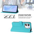 For Tecno Spark 30 5G / Pova 6 Neo 5G Skin Feel Solid Color Leather Phone Case with Lanyard(Lake Blue) - 3