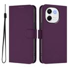 For Tecno Spark 30 5G / Pova 6 Neo 5G Skin Feel Solid Color Leather Phone Case with Lanyard(Violet) - 2