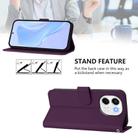 For Tecno Spark 30 5G / Pova 6 Neo 5G Skin Feel Solid Color Leather Phone Case with Lanyard(Violet) - 3