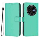 For Tecno Spark 30C 5G / Pop 9 5G Skin Feel Solid Color Leather Phone Case with Lanyard(Green) - 2