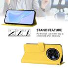 For Tecno Spark 30C 5G / Pop 9 5G Skin Feel Solid Color Leather Phone Case with Lanyard(Lemon Yellow) - 3