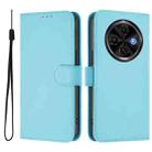 For Tecno Spark 30C 5G / Pop 9 5G Skin Feel Solid Color Leather Phone Case with Lanyard(Sky Blue) - 2