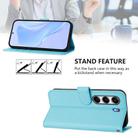 For Tecno Camon 40 4G Skin Feel Solid Color Leather Phone Case with Lanyard(Sky Blue) - 3