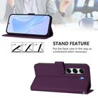 For Tecno Camon 40 4G Skin Feel Solid Color Leather Phone Case with Lanyard(Violet) - 3