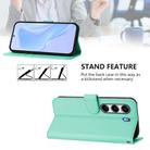 For Tecno Camon 40 Pro 5G Skin Feel Solid Color Leather Phone Case with Lanyard(Mint Green) - 3