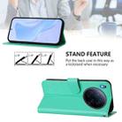 For Tecno Camon 40 Premier Skin Feel Solid Color Leather Phone Case with Lanyard(Green) - 4