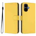 For Tecno Pop 10 Skin Feel Solid Color Leather Phone Case with Lanyard(Lemon Yellow) - 2