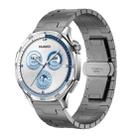 22mm H-shaped Butterfly Buckle Stainless Steel Watch Band(Grey) - 1