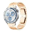 22mm H-shaped Butterfly Buckle Stainless Steel Watch Band(Rose Gold) - 1