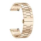22mm H-shaped Butterfly Buckle Stainless Steel Watch Band(Rose Gold) - 3