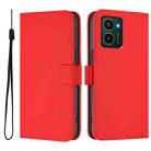 For HMD Pulse Pro / Pulse / Pulse+ Skin Feel Solid Color Leather Phone Case with Lanyard(Red) - 2