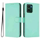 For HMD Pulse Pro / Pulse / Pulse+ Skin Feel Solid Color Leather Phone Case with Lanyard(Mint Green) - 2