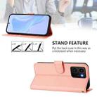 For HMD Skyline Skin Feel Solid Color Leather Phone Case with Lanyard(Pink) - 3