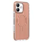 For iPhone 16 Mutural Corrugated Texture Magsafe Magnetic Shockproof Phone Case(Antique Brass) - 1